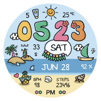 NW105: DIgital watch face