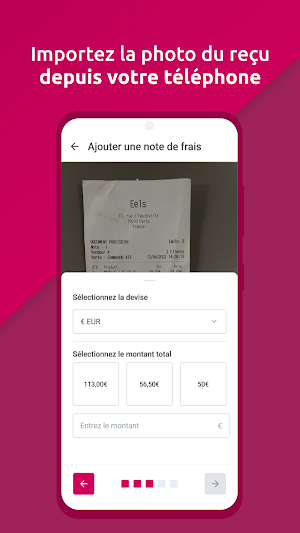 Notes de frais Banque BCP Screenshot 3