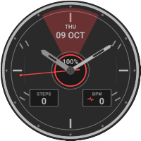 Industrial Metal Watch Face