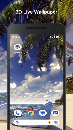 Seashore Palms Live Wallpaper Screenshot 0