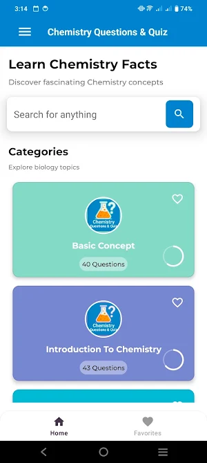 Chemistry Questions & Quiz Screenshot 0