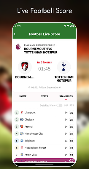 Live Football TV HD Streaming Screenshot 1