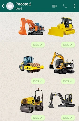 Stickers de Máquinas Pesadas Screenshot 1
