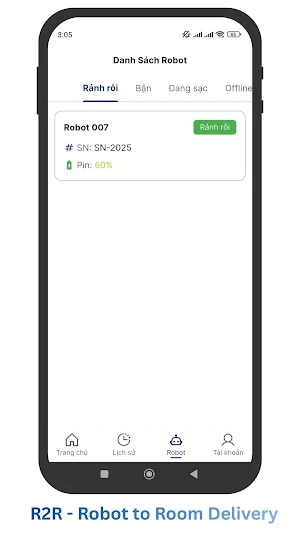 R2R - Robot to Room Delivery Screenshot 2