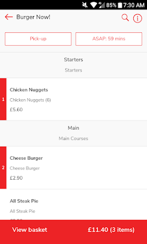Order Food Now Screenshot 1