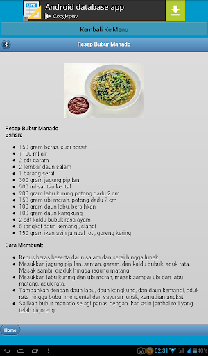 Kumpulan Resep Bubur Spesial Screenshot 2