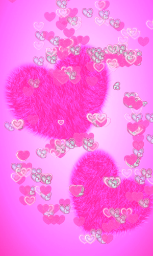 Fluffy Hearts Live Wallpaper Screenshot 2