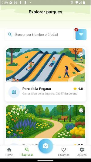 Parqueando: Parques Infantiles Screenshot 1