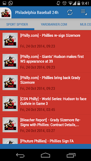 Philadelphia Baseball 24h Screenshot 1