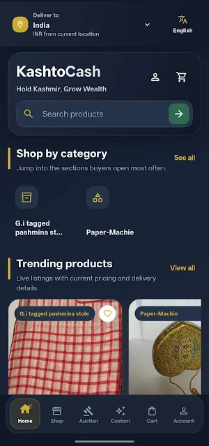 KashtoCash: Kashmiri Shop App Screenshot 1