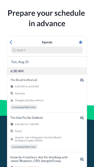 Arival Events Screenshot 2