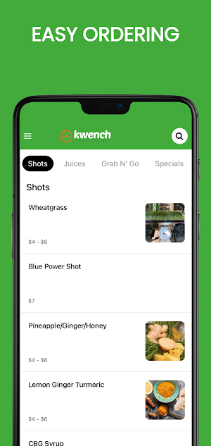 Kwench Juice Cafe Apex Screenshot 3