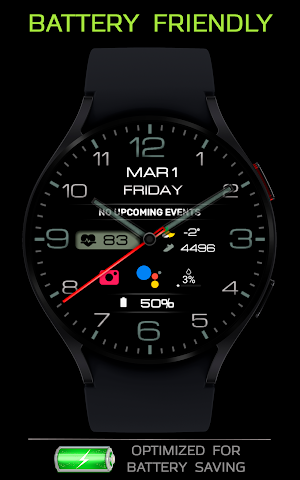 WIN Classic Black Watch Face Screenshot 2