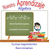 Sumar expresiones fraccionarias igual denominador
