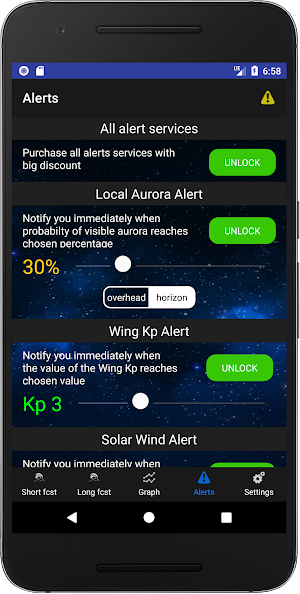 Aurora Alerts - Northern Lights forecast Screenshot 3