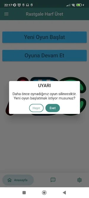 Rastgele Harf Üret Screenshot 1