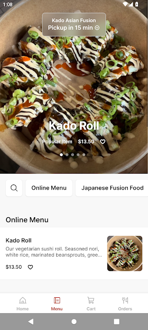 Kado Asian Fusion Screenshot 1