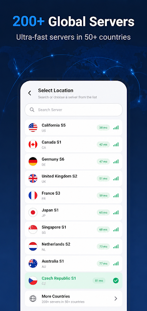 WorldVPN Screenshot 1