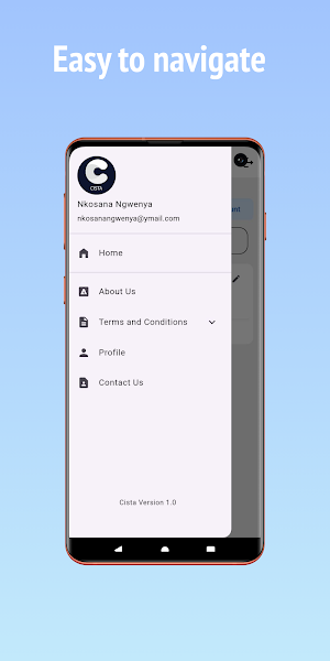Cista App Screenshot 1