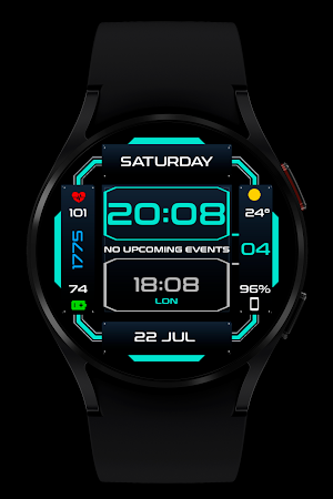 WR 006 Duo Digital Watch Face Screenshot 3