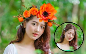 Flower crown photo editor neon Screenshot 0