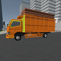 truck muatan kayu simulator