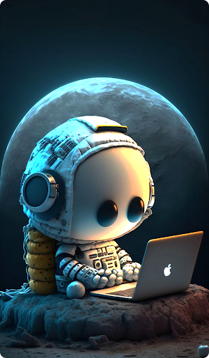 Astronaut Wallpaper Cute HD Screenshot 2
