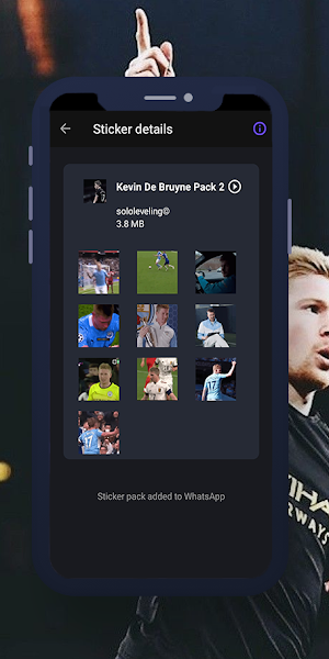 De Bruyne Animated WAStickers Screenshot 0