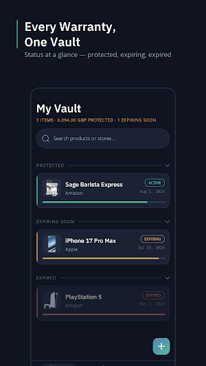 Warranty Box: Receipt Tracker Screenshot 0