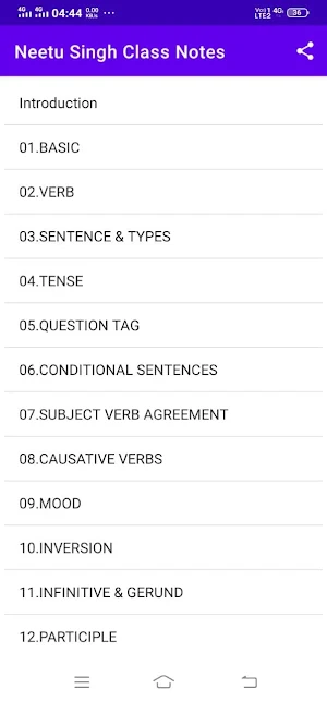 Neetu Singh English Book/Neetu Singh Class Notes screenshot 1