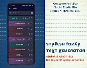 Stylish Fancy Text Generator - Fonts, NickNames Screenshot 0