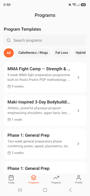 PDF Fit - Workout Tracker Screenshot 2