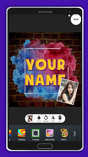 Smoke Name Photo Art Screenshot 3