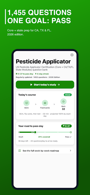 Pesticide Applicator Exam Prep Screenshot 0