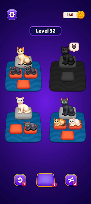 Kitty Sort: Sleepy Puzzle Screenshot 2