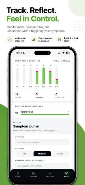Nurelium: Symptom Tracker Screenshot 2