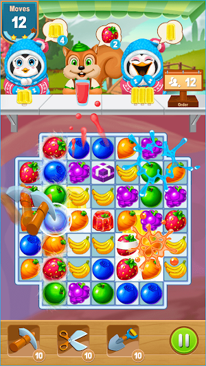 Fruit Juice Candy Crushing Jam Screenshot 1