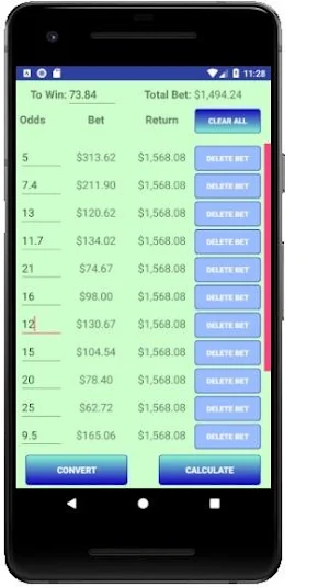 Hedge Betting Calculator Pro2 Screenshot 2