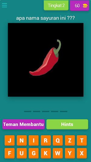 tebak gambar nama sayuran Screenshot 2