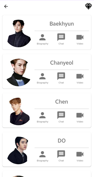 EXO - Fake Chat & Video Call Screenshot 2