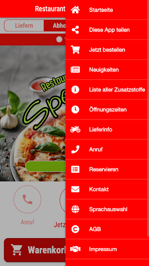 Restaurant Pizzeria Spencer Screenshot 2