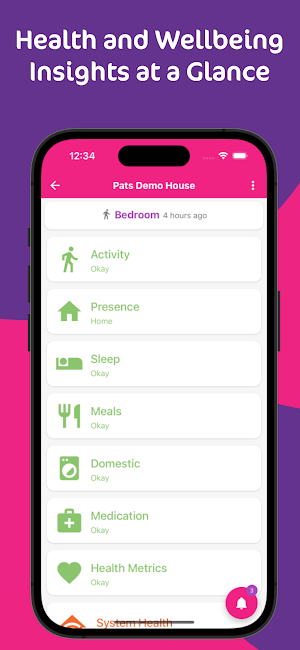 InteliCare Mobile Screenshot 1