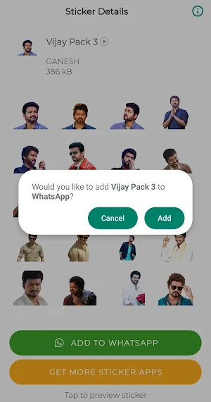 Vijay Stickers for WA Screenshot 3