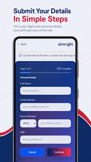 AiroRight Flight Compensation Screenshot 1