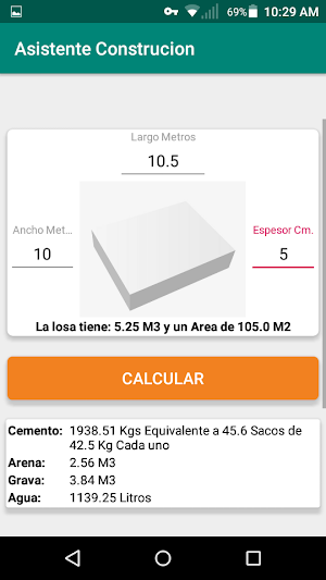 Asistente Construccion Screenshot 0