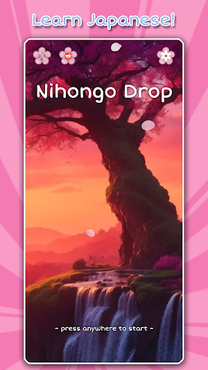 Nihongo Drop: Learn Japanese Screenshot 1