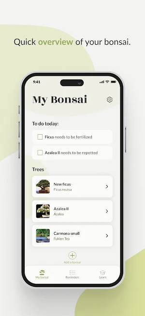 Bonsai Care App Screenshot 2