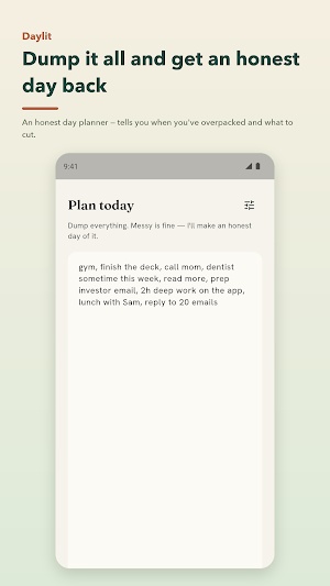 Daylit: Honest Day Planner Screenshot 1