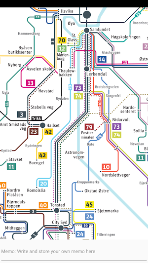 TRONDHEIM BUS TRAM BOAT MAP Screenshot 3