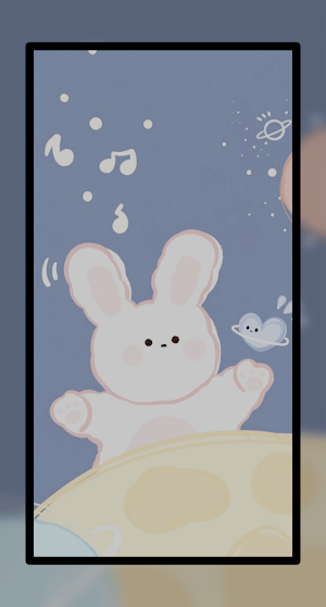 Cute Bunny Aesthetic Wallpaper Screenshot 3